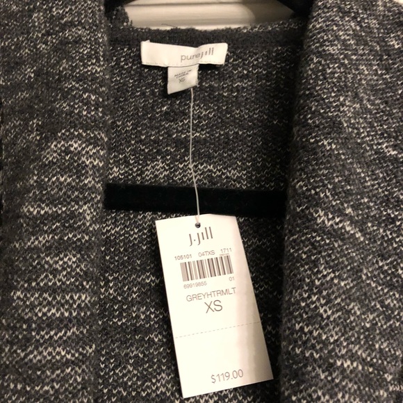 J Jill mid length cardigan with hood - Picture 2 of 4